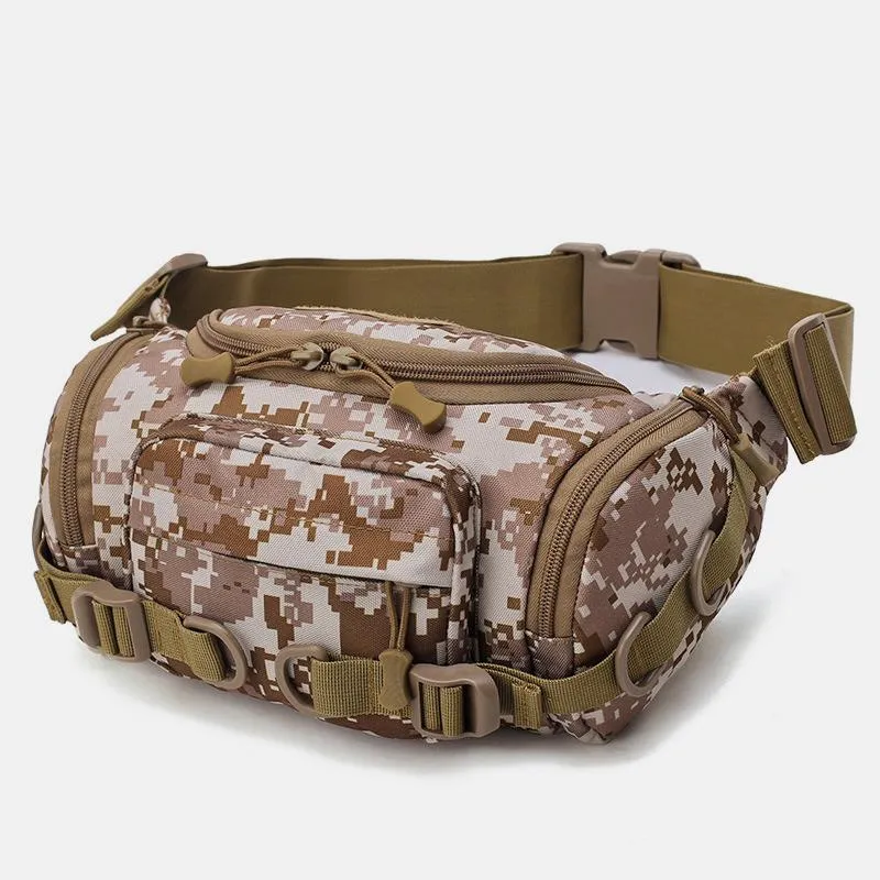 Men's Large Capacity Tactical Waist Bag Camouflage Military Waist Bag Shoulder Bag