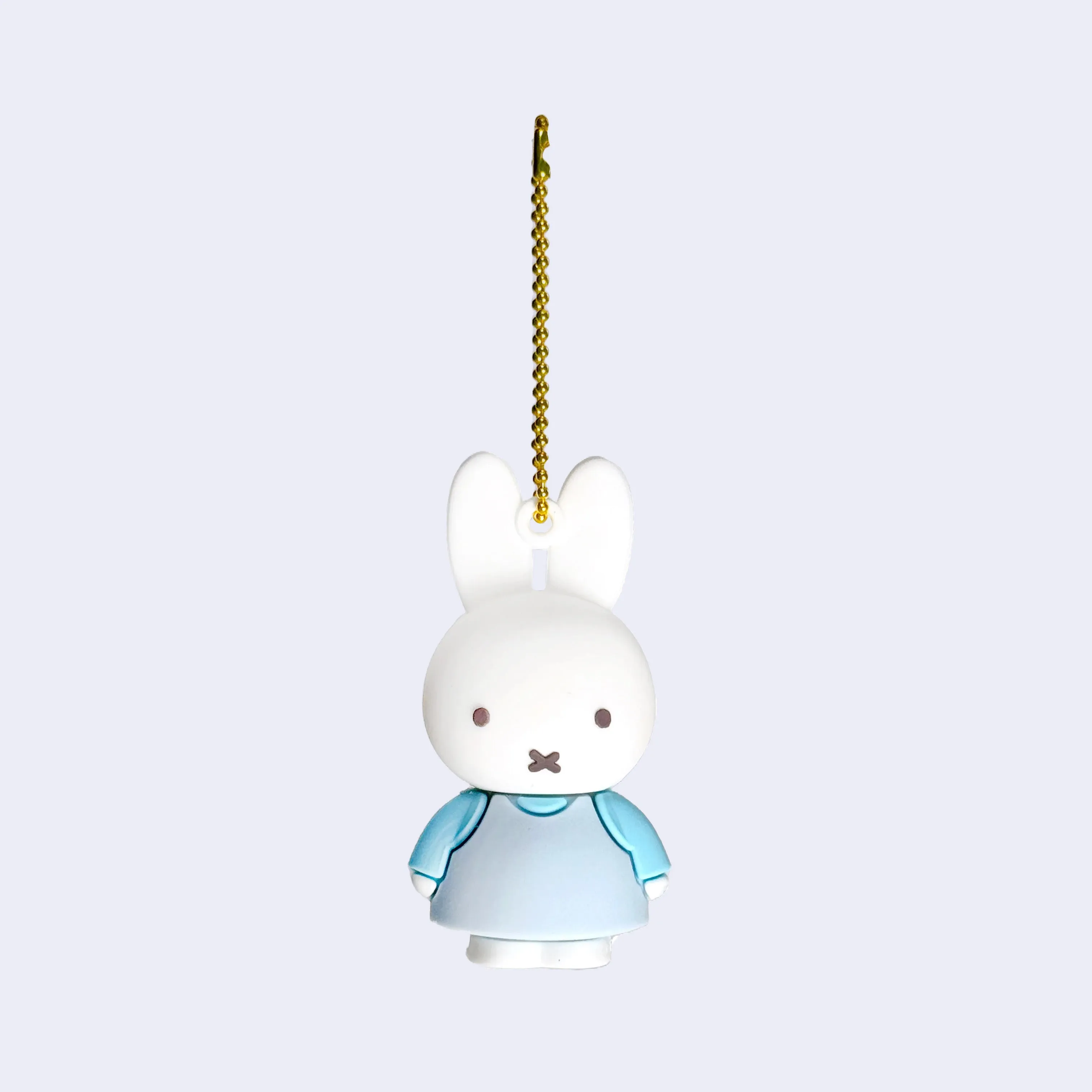 Miffy - Mascot Rubber Charm Keychain (Blue Dress)