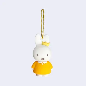 Miffy - Mascot Rubber Charm Keychain (Orange w/ Crown)