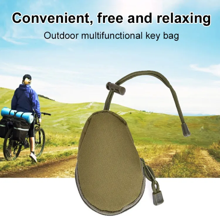 Mini Outdoor Hiking EDC Carrying Bag Key Coin Purse(Black)