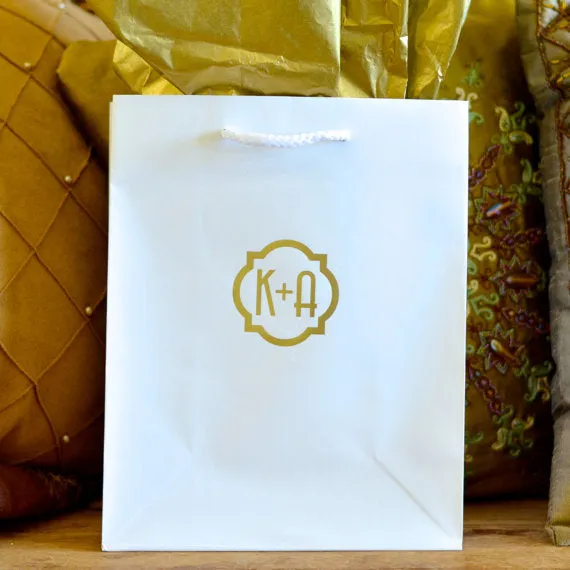 Monogram Hotel Wedding Welcome Bags