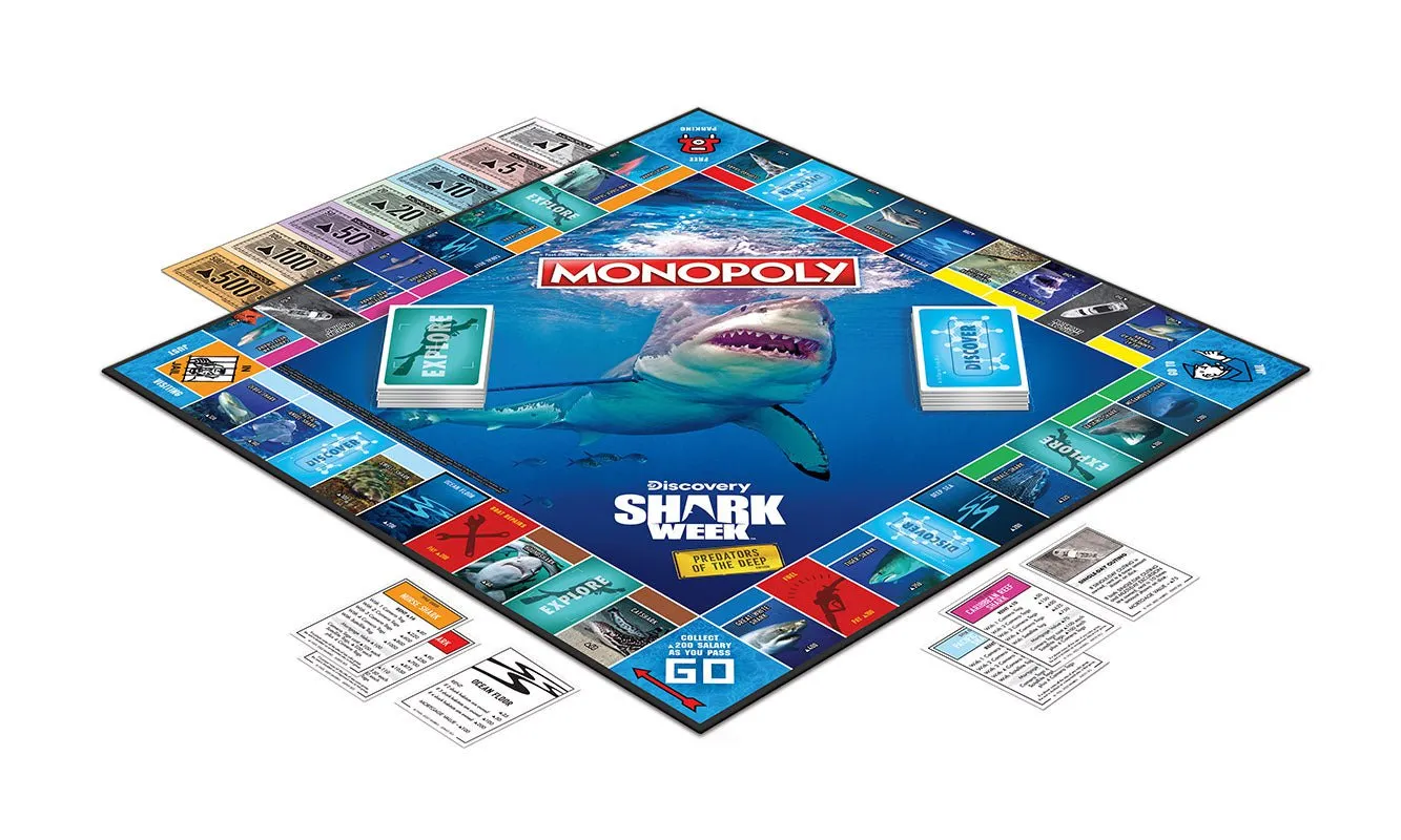 Monopoly Board Game - Shark Week Edition