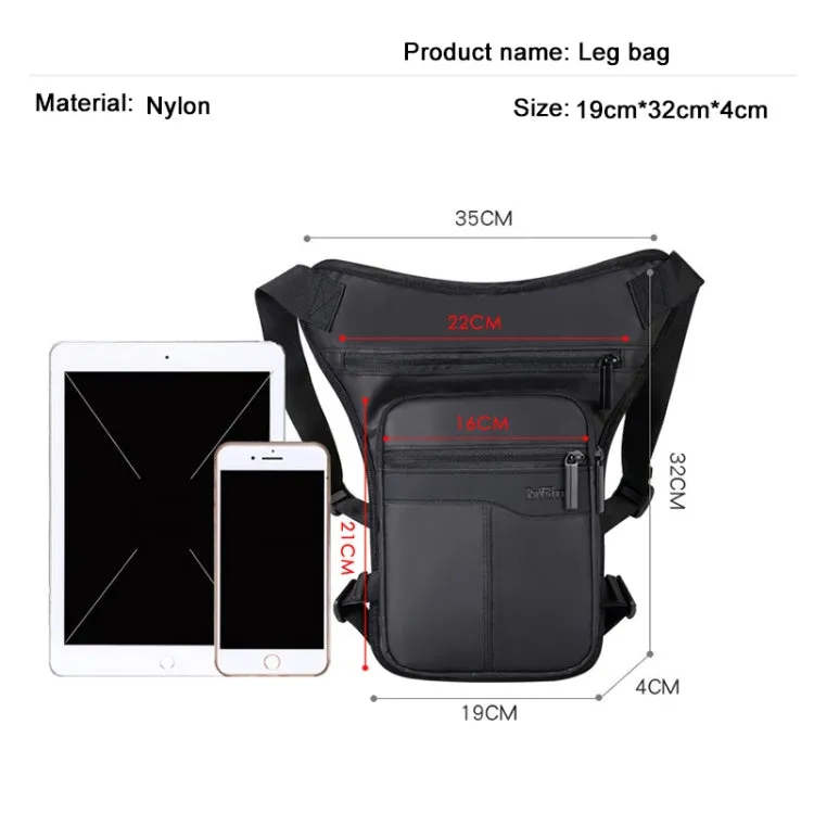 Motorcycle Riding Waist And Leg Bag Outdoor Multifunctional Travel Sports Waist Pack(Black)