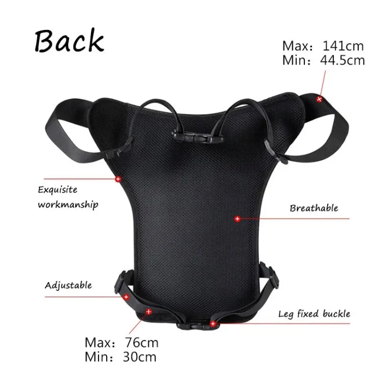 Motorcycle Riding Waist And Leg Bag Outdoor Multifunctional Travel Sports Waist Pack(Black)