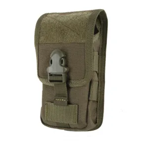 Multifunctional Molle System Waist Bag Outdoor Running Pockets for Mobile Phone under 5.5 inch(Army Green)