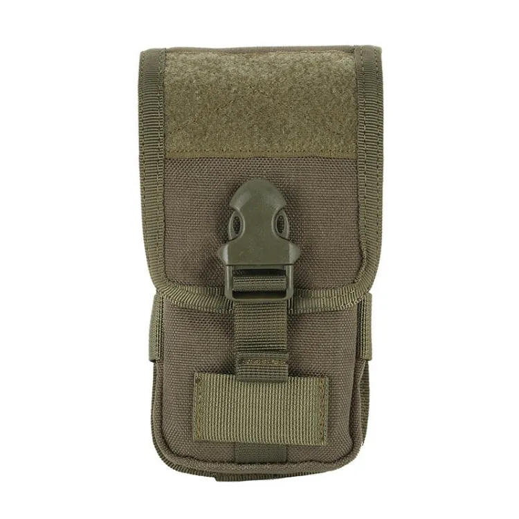 Multifunctional Molle System Waist Bag Outdoor Running Pockets for Mobile Phone under 5.5 inch(Army Green)