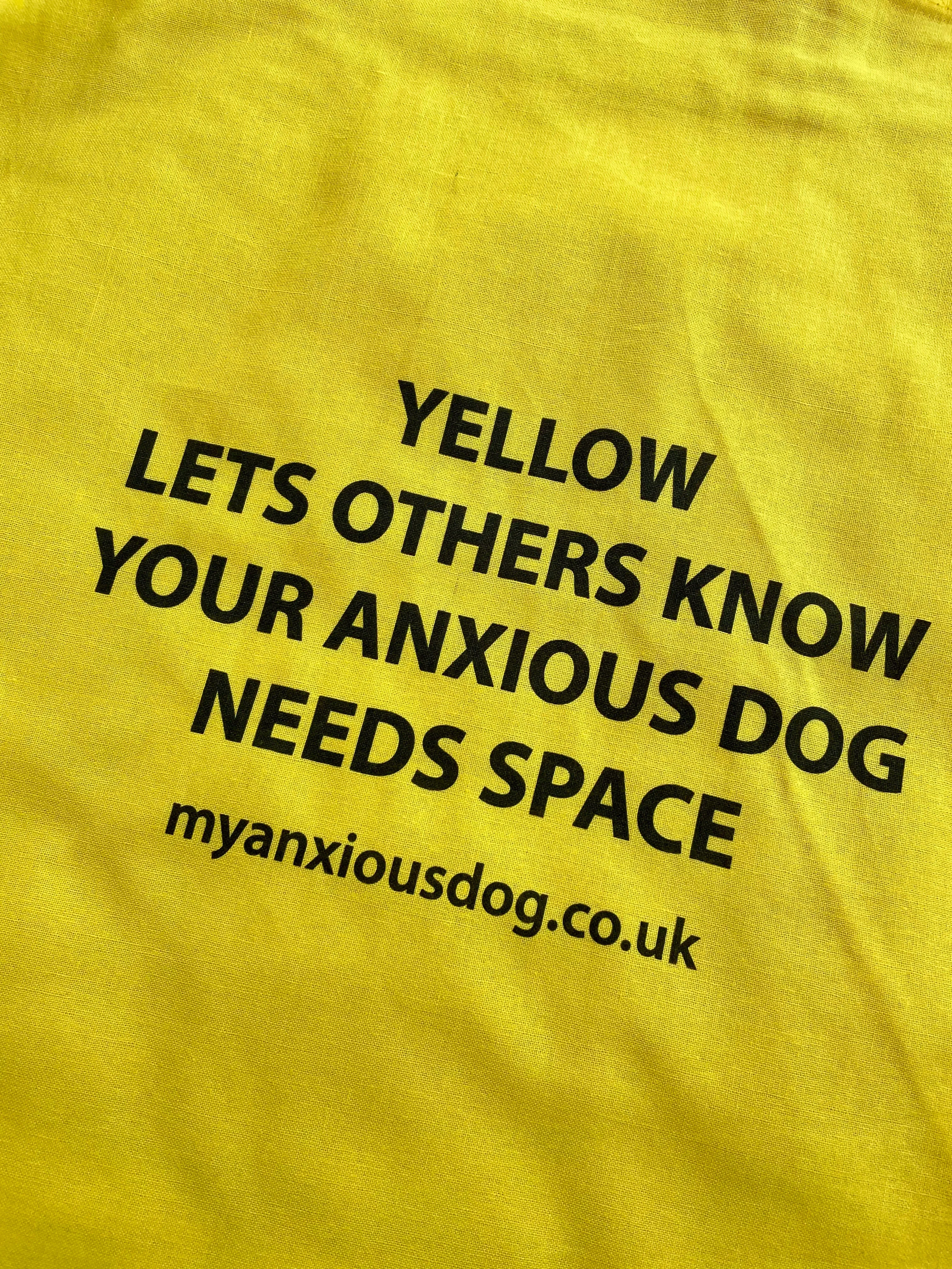 My Anxious Dog Yellow Space Awareness Cotton Bag