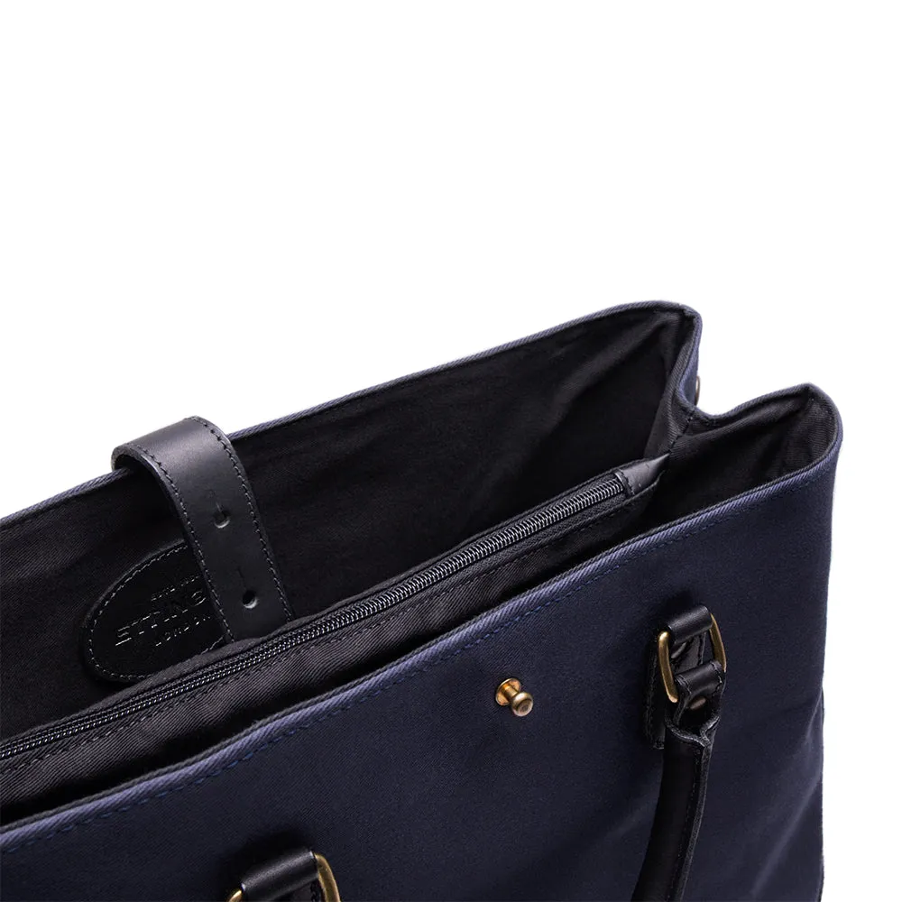 Navy and Black Tote Bag