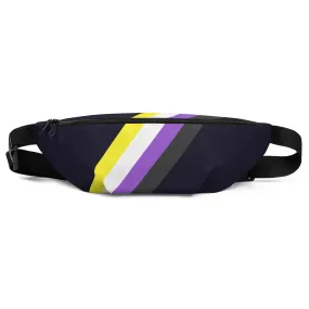 Non-Binary Pride Flag Diagonal Fanny Pack/Bum Bag