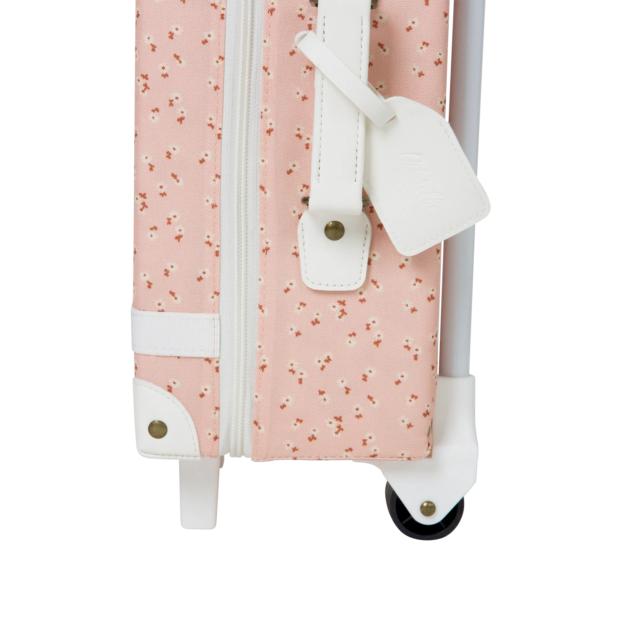 Olli Ella See-Ya Suitcase Trolley | Pink Daisies