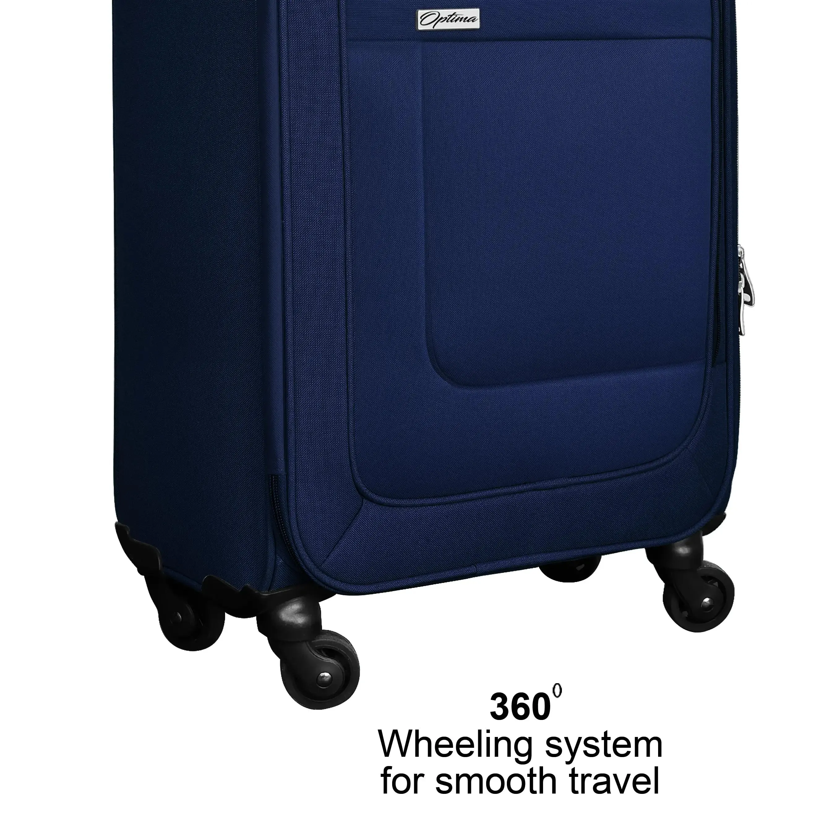 OPTIMA Prion Soft side Expandable Roller Luggage (20 inch Colour -Blue)