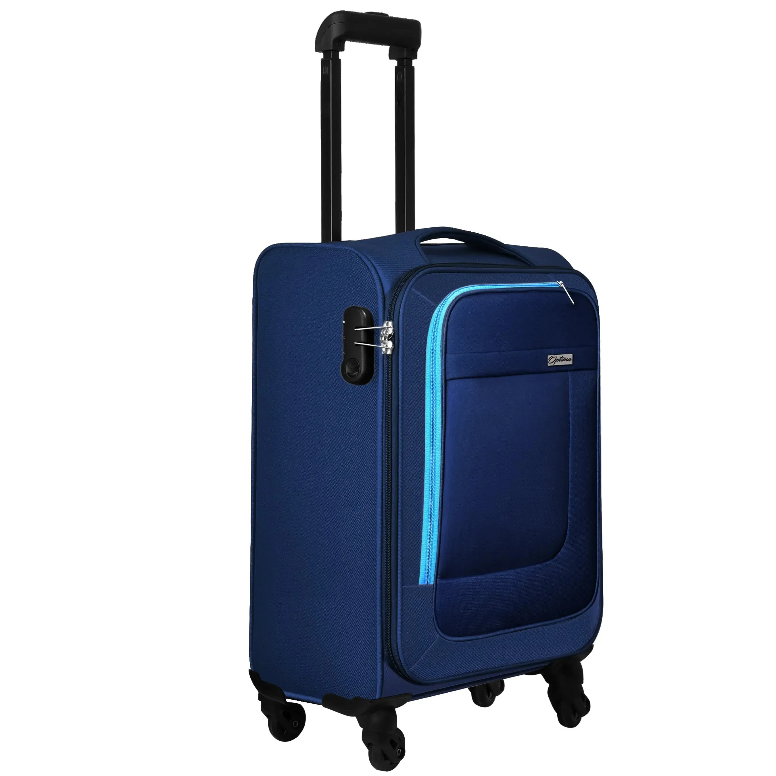 OPTIMA Prion Soft side Expandable Roller Luggage (20 inch Colour -Blue)