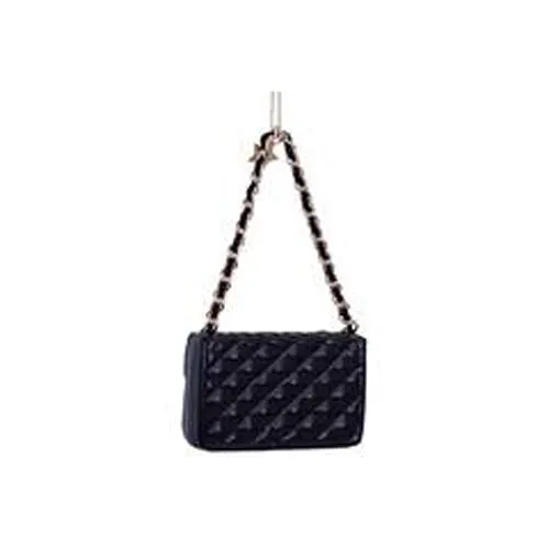 Ornament Glass Black Fashion Bag H7cm