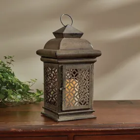 Ornate Garden Lantern Pillar Candle Holder