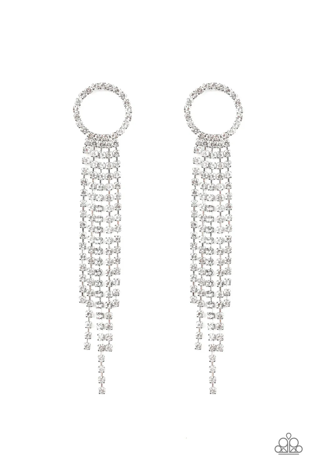 Paparazzi Endless Sheen Earrings White