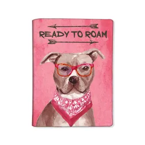 Passport Cover Holder Travel Wallet Case - Hipster Pitbul