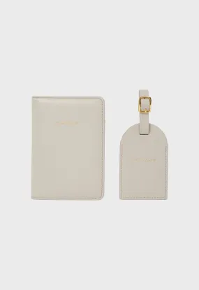 Passport Holder and Luggage Label | Moon Grey