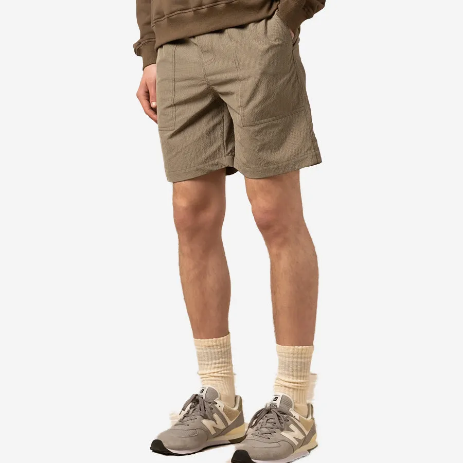 Pease Fatigue Easy Shorts - Sand/Olive Check