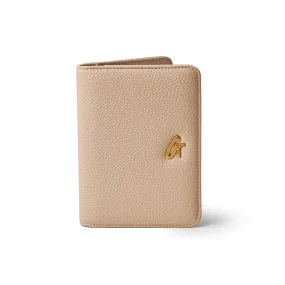 PEBBLE PASSPORT HOLDER - NUDE