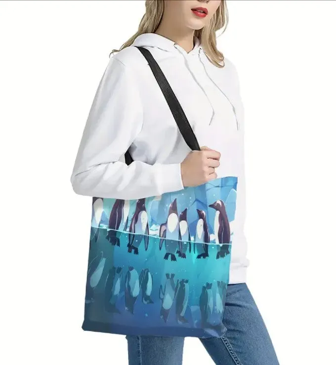 Penguin All-Weather Shopping Tote (16" x 14" x 5")