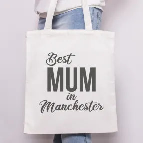 PERSONALISED Best Mum In... - Canvas Tote Shopping Bag