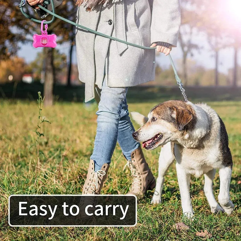 Pet Waste Bags with Leash Clip and Dispenser: Eco-Friendly Poop Bags for Clean Walks