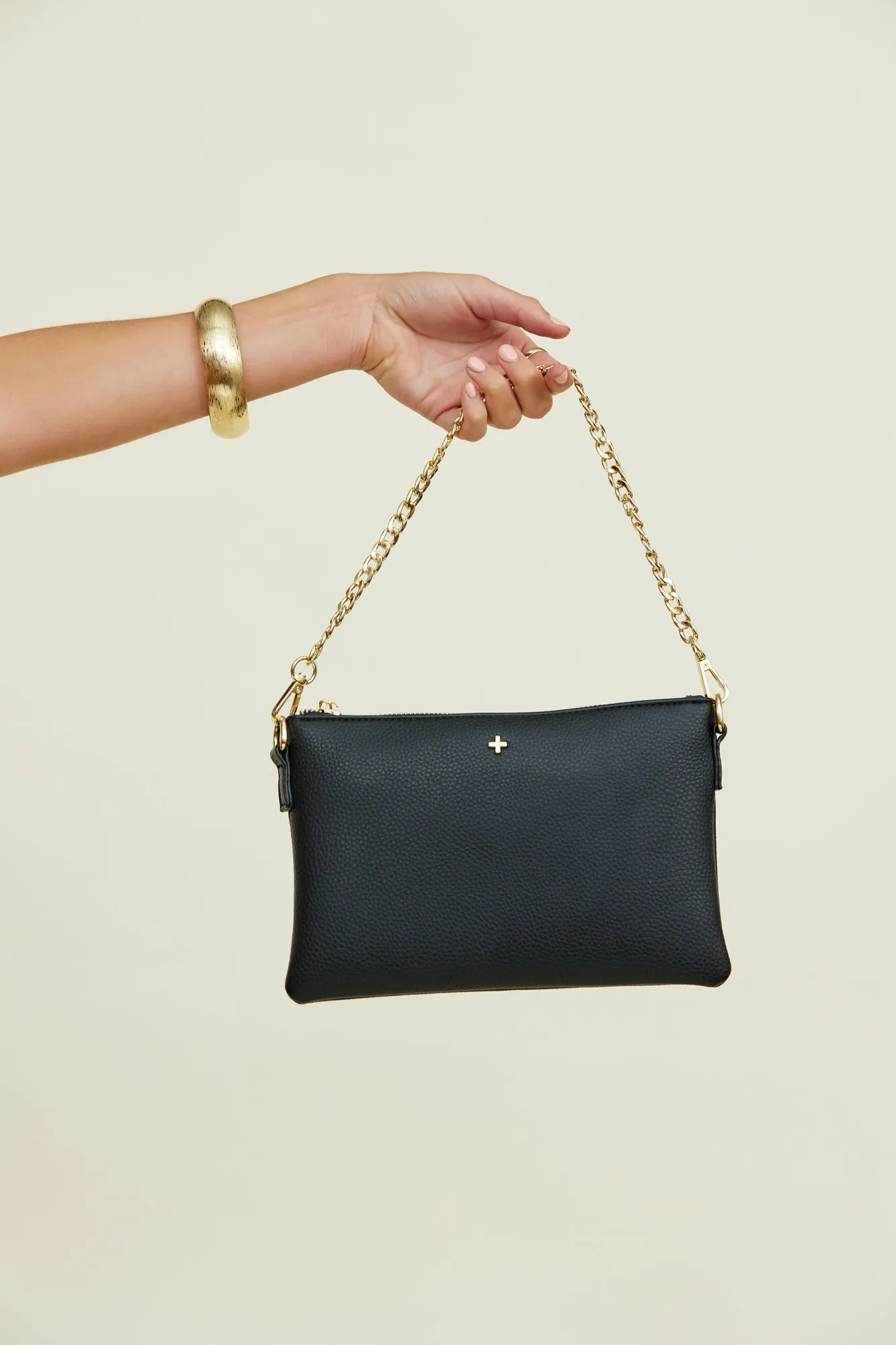 PETA   JAIN Quincy Bag Black Pebble