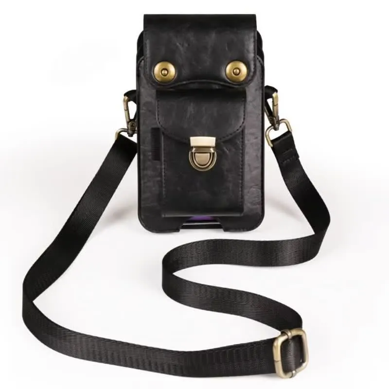 Phone Holster Crossbody Leather Belt Bag