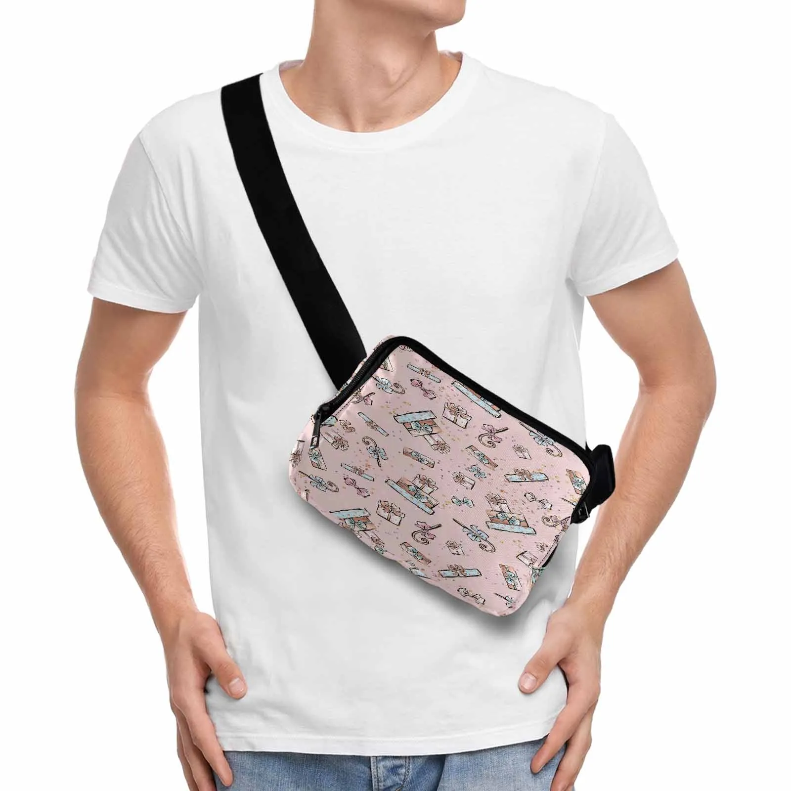 Pink Christmas  Belt Bag