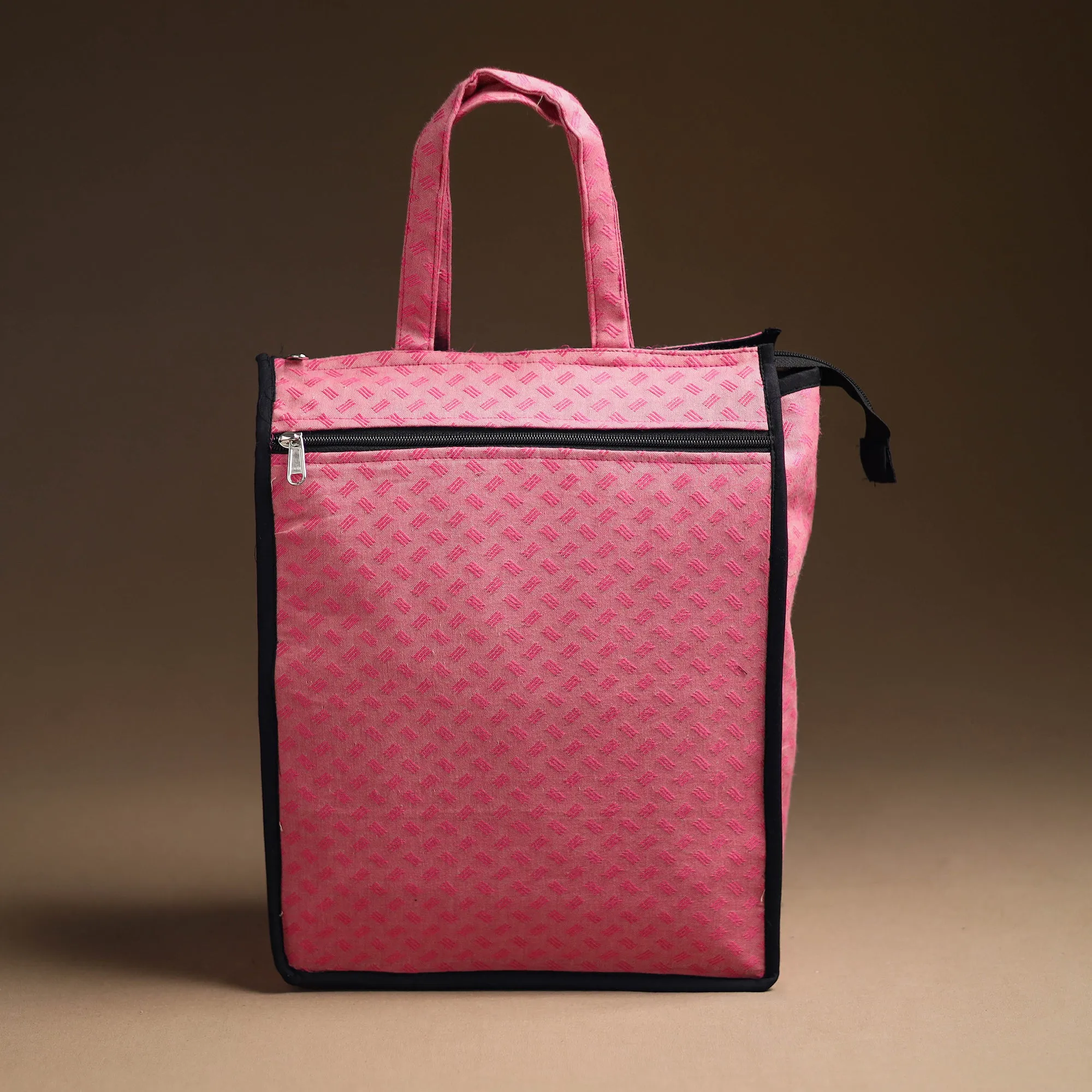 Pink - Handcrafted Cotton Shopping Bag 16