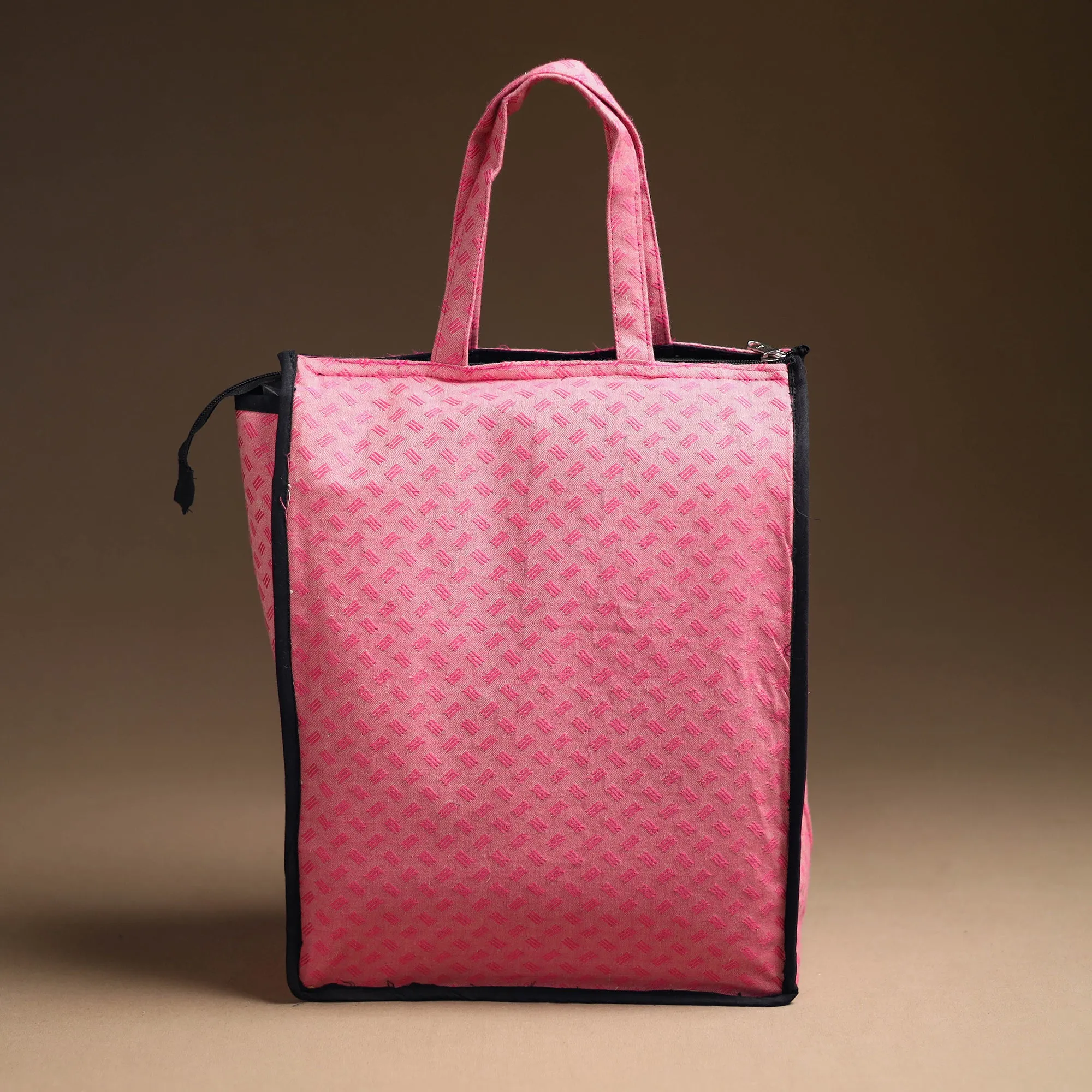 Pink - Handcrafted Cotton Shopping Bag 16