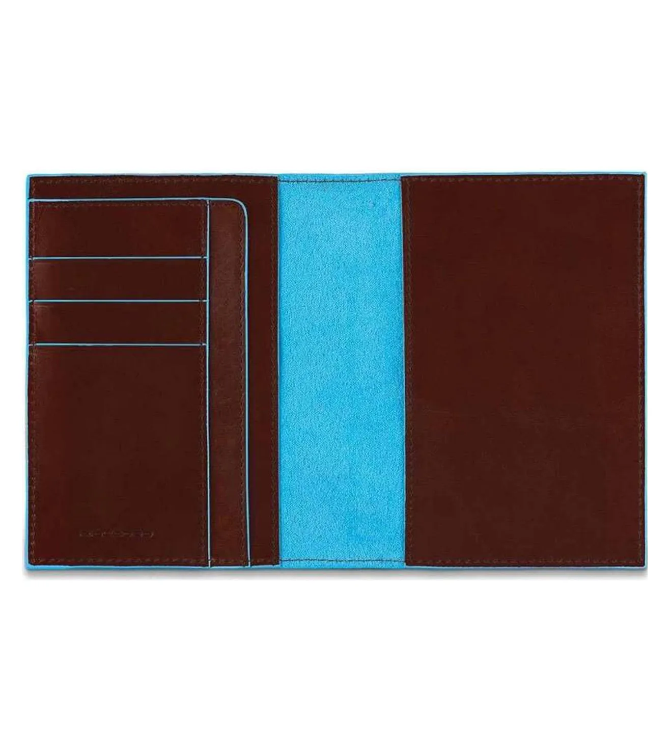 Piquadro Blue Square Unisex Passport Holder