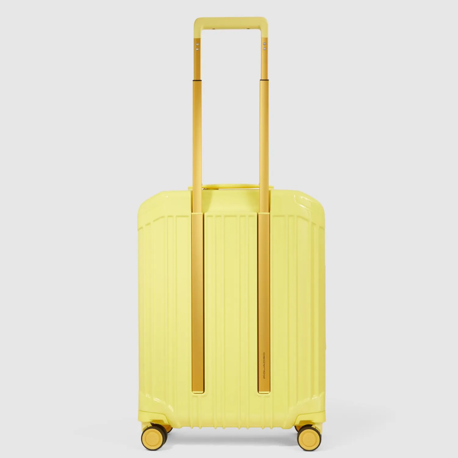 Piquadro Pq-Light Ultra Slim Spinner In Polycarbonate Yellow