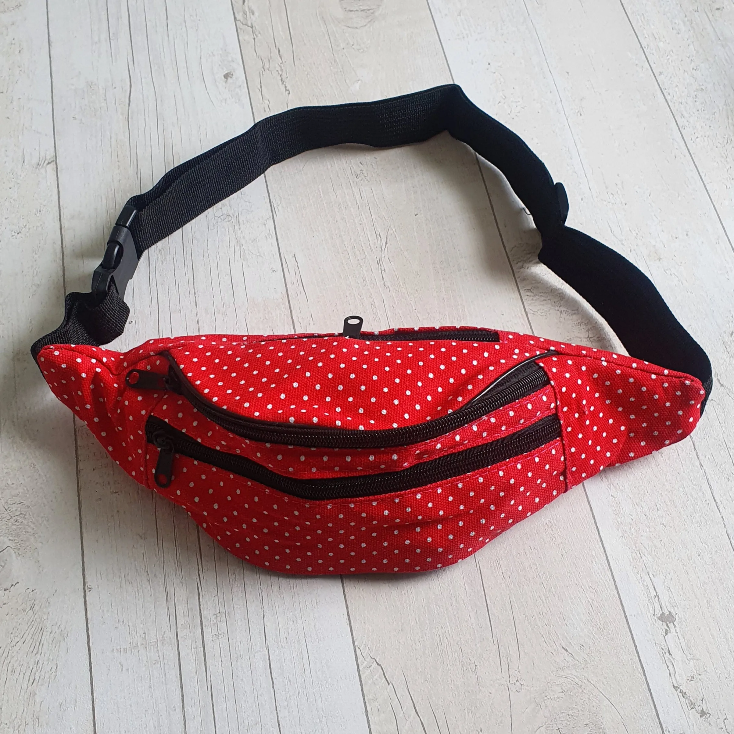 Polka Dot Red Waist Bag