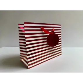 Red White Stripe - Totes - Medium Gift Bag