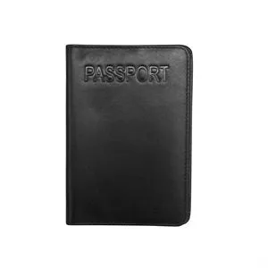 RFID Blocking Leather Passport Holder