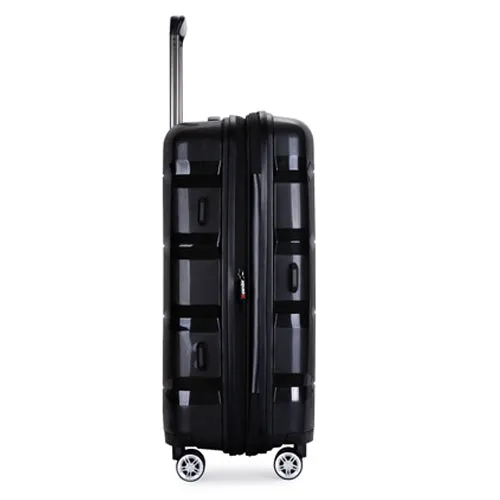 Richland Fashion Hand Luggage Lightweight PP Expandable Hard Shell Trolley Travel Suitcase with 4 Wheels Cabin Carry-on Suitcase - 20 Inch