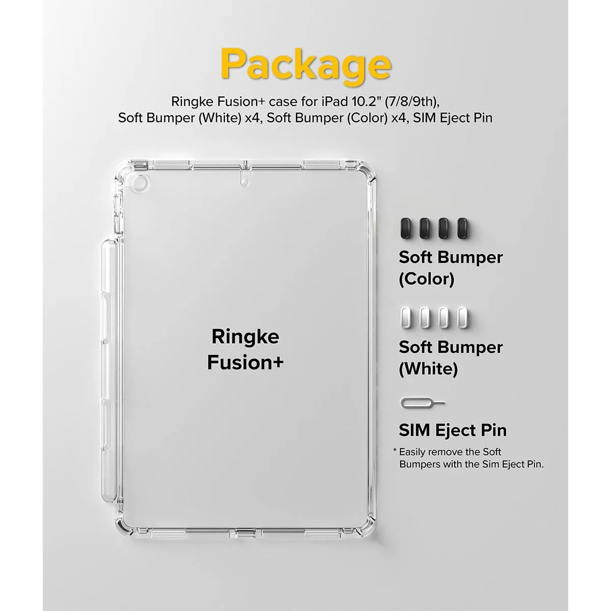 Ringke Fusion  Clear Case for iPad 9th Gen (10.2″/7/8)