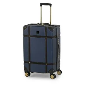 Rock Vintage Spinner Medium Suitcase 67cm - Navy