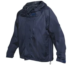 Rothco Mens Packable Rain Jacket - Navy Blue - Size 2XL