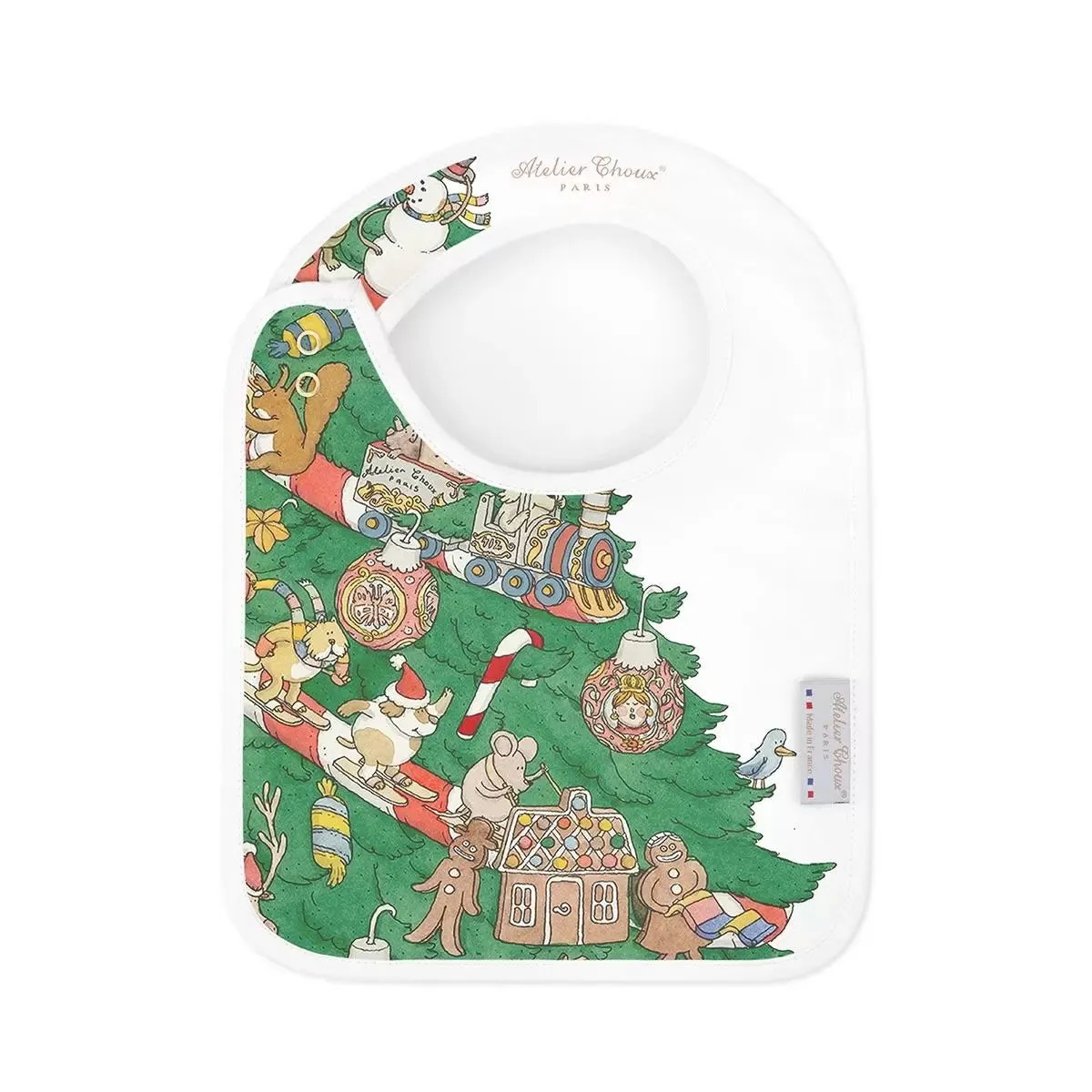 Satin Bib – Christmas