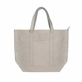 Shopping Bag KSIX Grey Polyester kraft paper