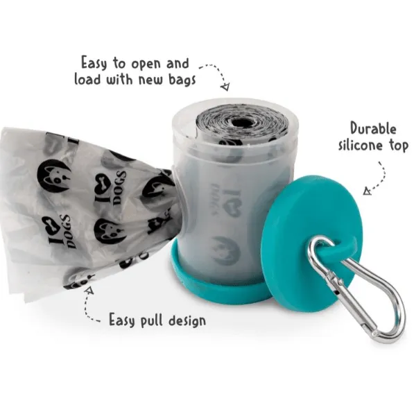 Spotty Clear Tube Waste Bag Dispenser with 30 Bags