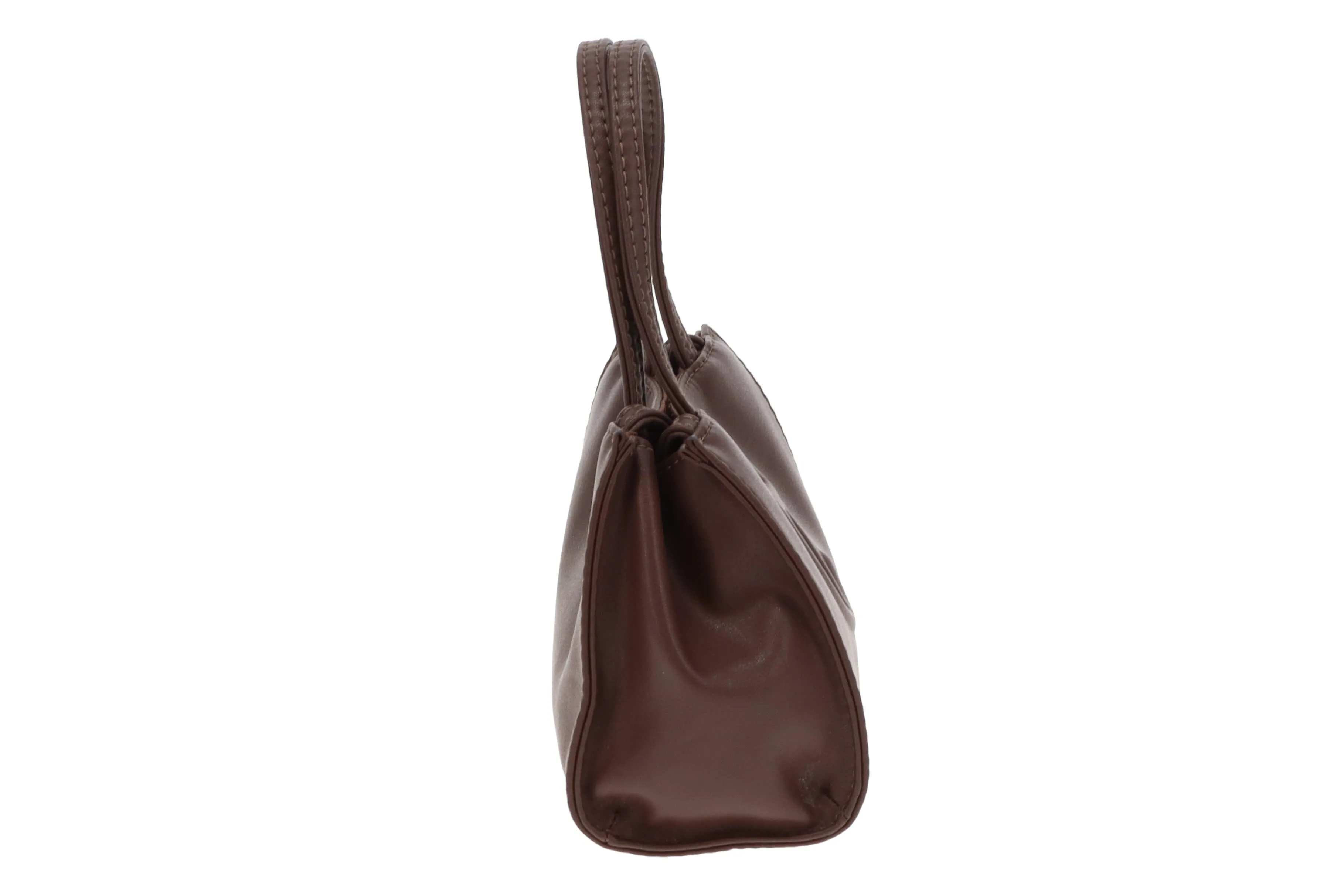 Telfar Chocolate Faux Leather Small Shopping Bag