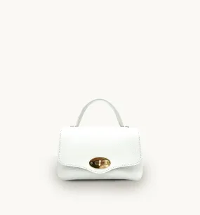 The Rachel White Leather Bag