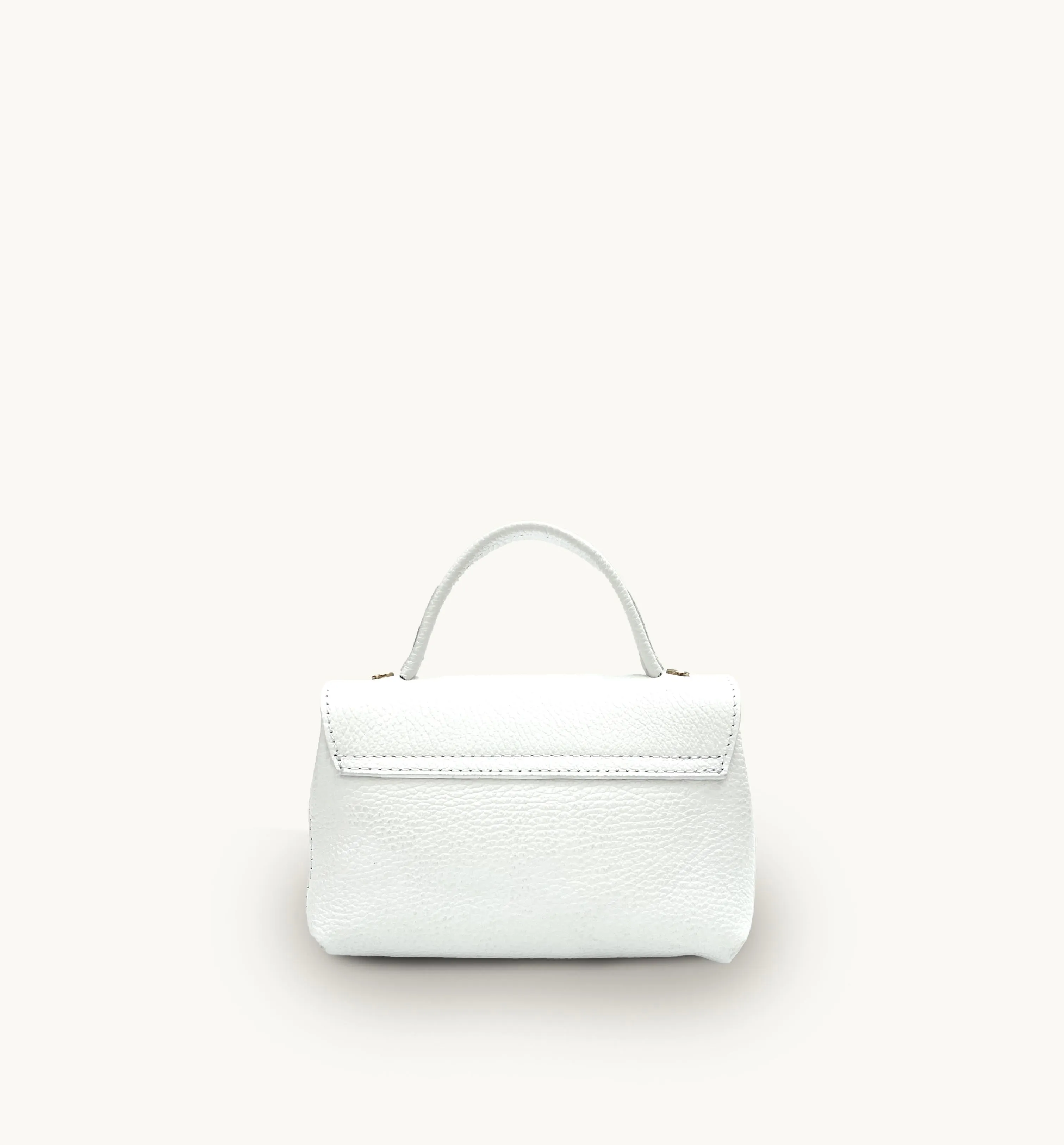 The Rachel White Leather Bag