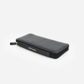 The Six Person Family Passport Holder Black Micro Pebble