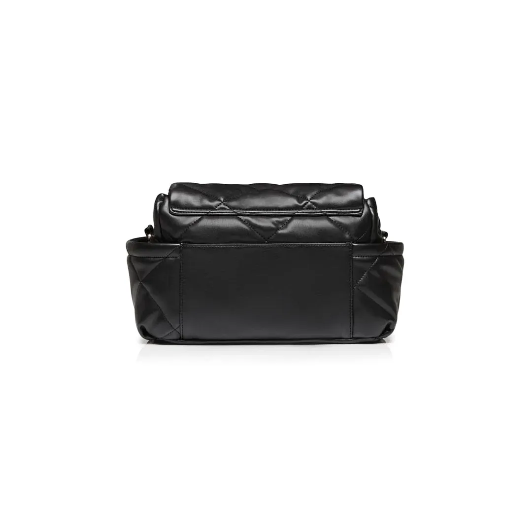 Tiba   Marl Nova Eco Compact Quilted Changing Bag - Black