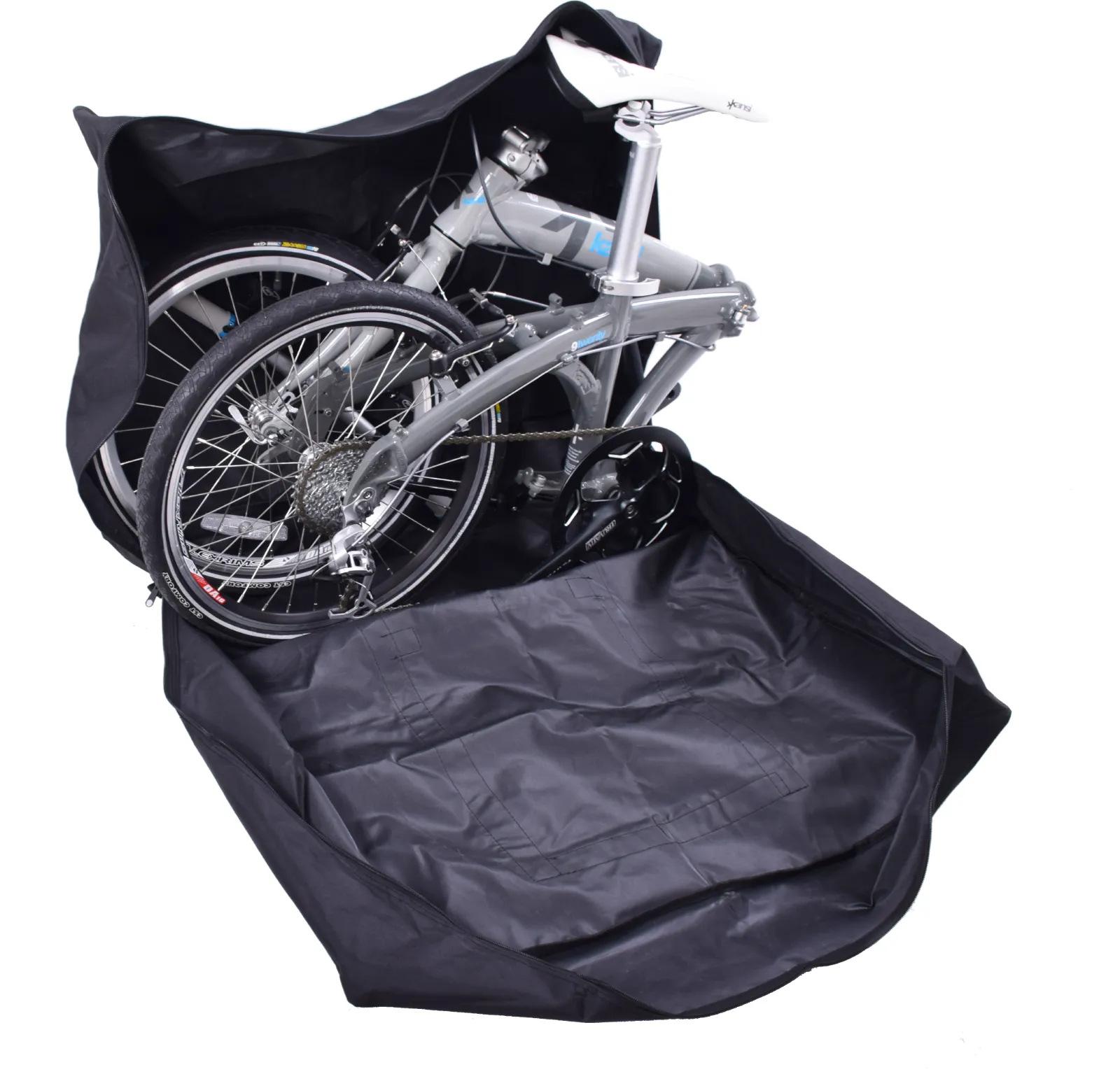 Transport Carry Bag Up To 20” Wheel Folding Bike in Black Water Resistant