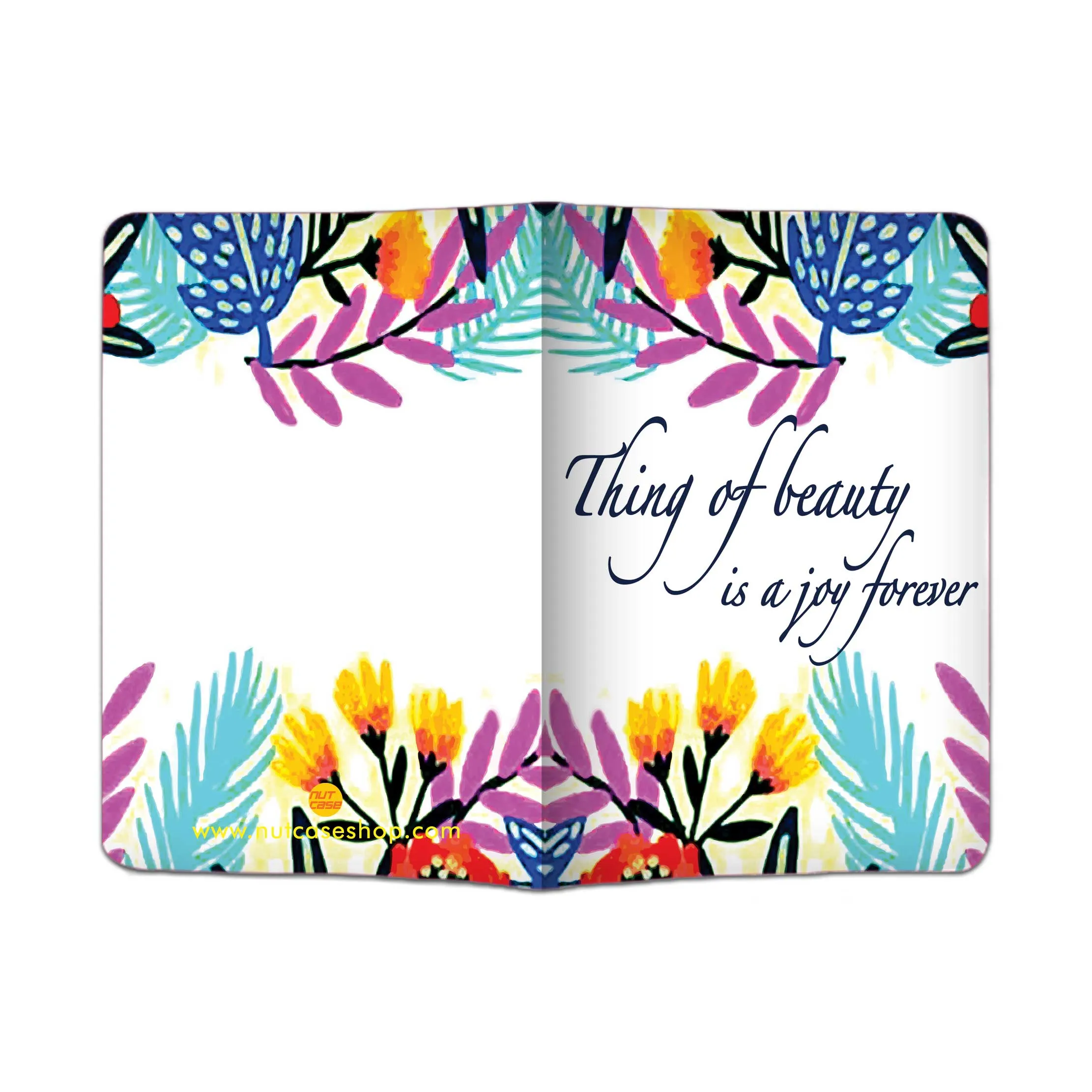 Travel Passport Cover Holder Travel Case with Luggage Tag - Floral